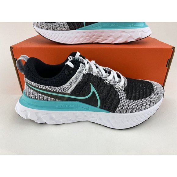 Nike React Infinity Run Flyknit 2 Women's Sneakers Shoes Teal Gray CT2423 103 - Picture 4 of 12